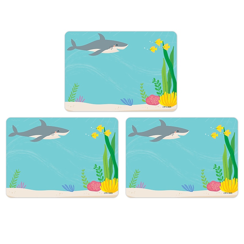Creative Teaching Press Adhesive Sea Friends School Name Tags, 3.5" x 2.5", 36/Pack, 3 Packs/Bundle (CTP11031-3) image 1