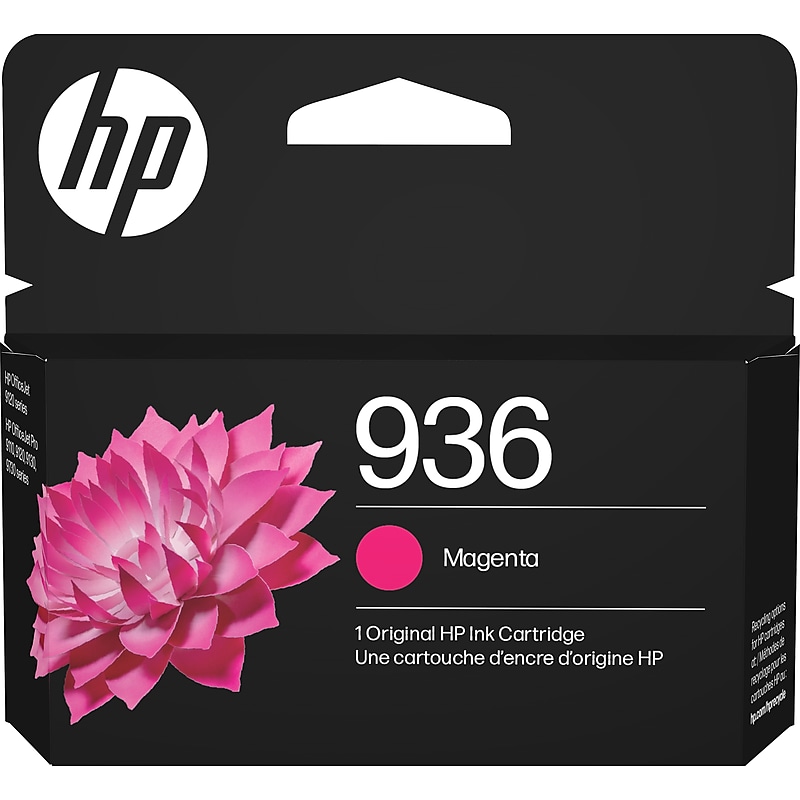HP 936 Magenta Standard Yield Ink Cartridge, Prints Up to 800 Pages (4S6V0LN) image 1