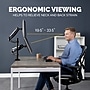 Fellowes Platinum Series Dual Stacking Adjustable Monitor Arm, Up to 27", Black (8043401)~#|#~4E20DF3E-C7C2-42F6-ABA6AA889E30676A_sc7