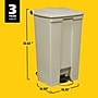 Rubbermaid Fire-Safe Step-On Trash Can, 23 Gallons, Beige (FG614600BEIG)~#|#~4E219907-AC78-46DD-944318200C972508_sc7