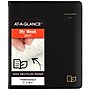 2027 AT-A-GLANCE Recycled 7" x 8.75" Weekly & Monthly Appointment Book, Faux Leather Cover, Black (70-951G-05-27)~#|#~4E230F84-6CB7-4F9C-96ABDB996FB9CAC8_sc7