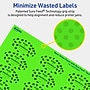Avery Laser/Inkjet Multipurpose Oval Labels, 1" x 2", Neon Green, 480/Pack (94053)~#|#~4E245BF2-D483-4F89-BEB24062D6E445FC_sc7