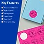 Avery Laser/Inkjet Round Multipurpose Labels, 2.25" Dia., Neon Magenta, 480/Pack (94510)~#|#~4E26266D-56BA-4C4A-85362B4CA973CAAC_sc7