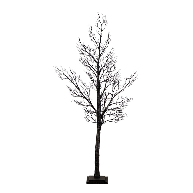 Nearly Natural Pre-Lit Halloween Minimalist Twig Artificial Fall Tree, 5' (T5161) image 1