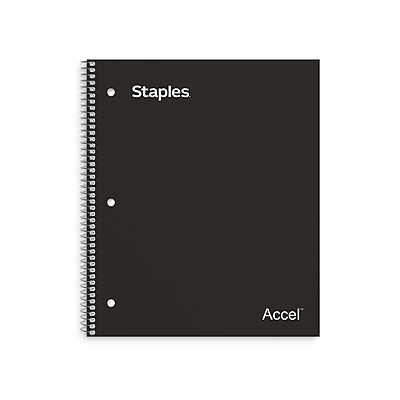 Staples premium 1-subject notebook, 8.5