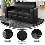 Flash Furniture Agent LeatherSoft Reception Loveseat, Black/Chrome Legs (BT827U2BKCHR)~#|#~4E35D66A-B15F-4DA1-AD46882DDA6BD0AD_sc7