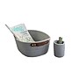 Martha Stewart Fabric Basket with Handles, Gray (MS111G)~#|#~4E363DA8-EA0E-42CA-AC70676655F38315_sc7