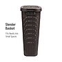 Mind Reader 10.57-Gallon Laundry Hamper with Lid, Plastic, Brown (40HAMP-BRN)~#|#~4E37299D-F0DD-4A2B-B9A43713D9DA1705_sc7