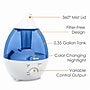 Crane Mini-Drop Ultrasonic Cool Mist Humidifier 0.35-Gallon, 200 sq. ft., Blue (EE-5300)~#|#~4E384342-DDD0-4B8D-BCE5C4EDDCF98F73_sc7