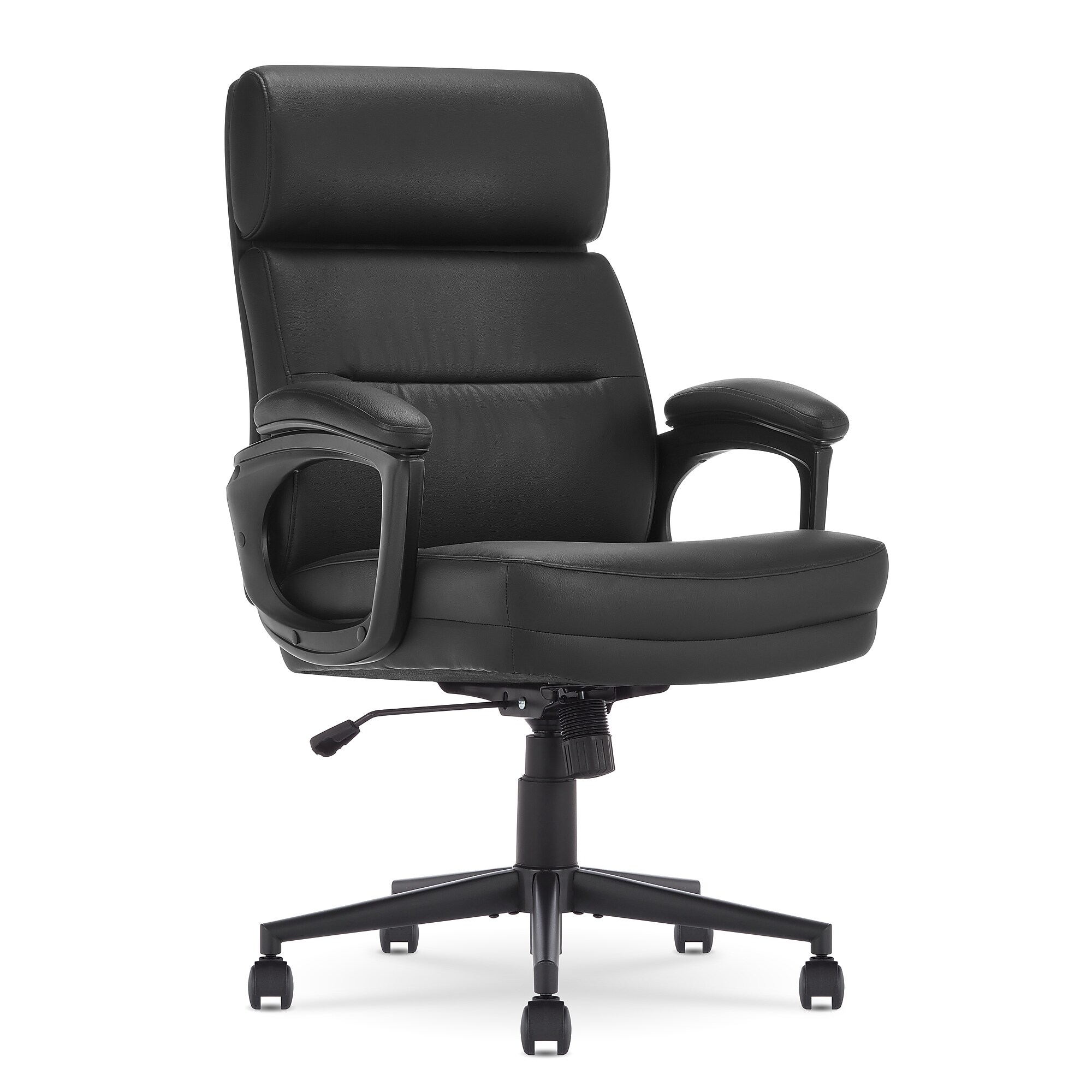 Serta Comfort Ergonomic Bonded Leather Swivel Executive Chair, Black (CHR10130A) Sansujyuku sansujyuku.com