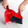 Libman Dust Pan with Whisk Broom, Polypropylene, 10" Pan, Red, 6/Carton (0906)~#|#~4E38E9D2-F73A-43C2-B2183D9D432C1C0E_sc7