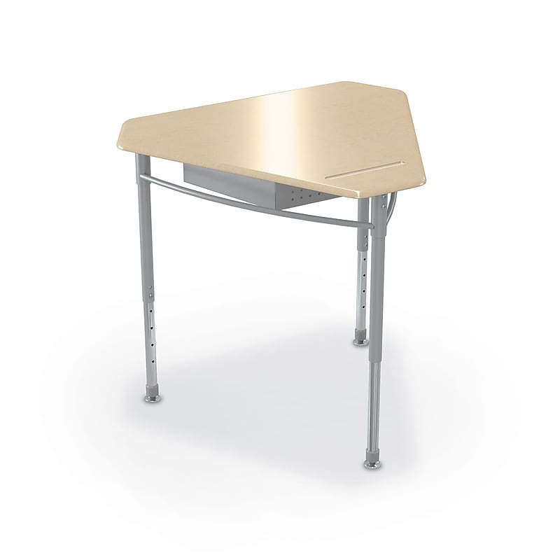 MooreCo Astute 33.8"W Diamond Student Desk, Fusion Maple, 2/Pack (59086) image 1