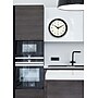 Infinity Instruments Round Retro Wall Clock, Aluminum, 9.5" (10940-BLACK)~#|#~4E3C2D8D-8BA3-4DFC-B07D719E6C15CE08_sc7