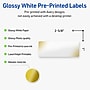 Avery Laser/Inkjet Rectangle Multipurpose Labels, 1" x 2-5/8", White, 160/Pack (S00-EWB)~#|#~4E3C8948-A956-4E1F-A3EBA10990EAFD32_sc7