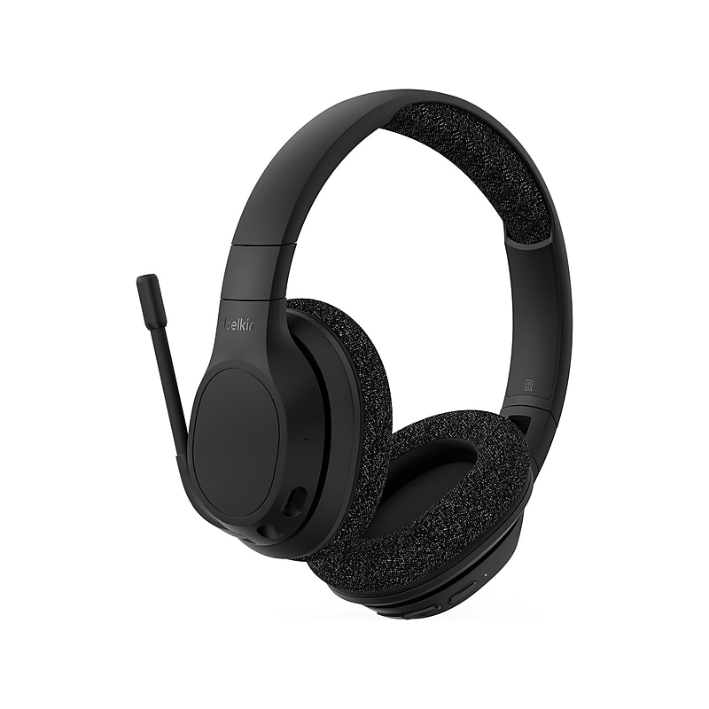 Belkin SoundForm Adapt Noise Canceling Bluetooth Headset, USB-C/3.5 mm (AUD005BTBLK) image 1