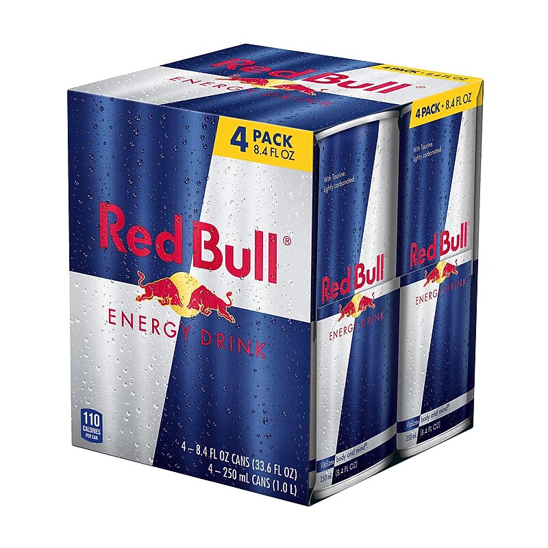 Red Bull Original Energy Drink, 8.4 oz., 4/Box (RBD56837) image 1