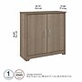 Bush Furniture Cabot 30"H Small Storage Cabinet with 2 Shelves, Ash Gray (WC31298)~#|#~4E40D77F-0377-4200-93295D5EF2D147BE_sc7