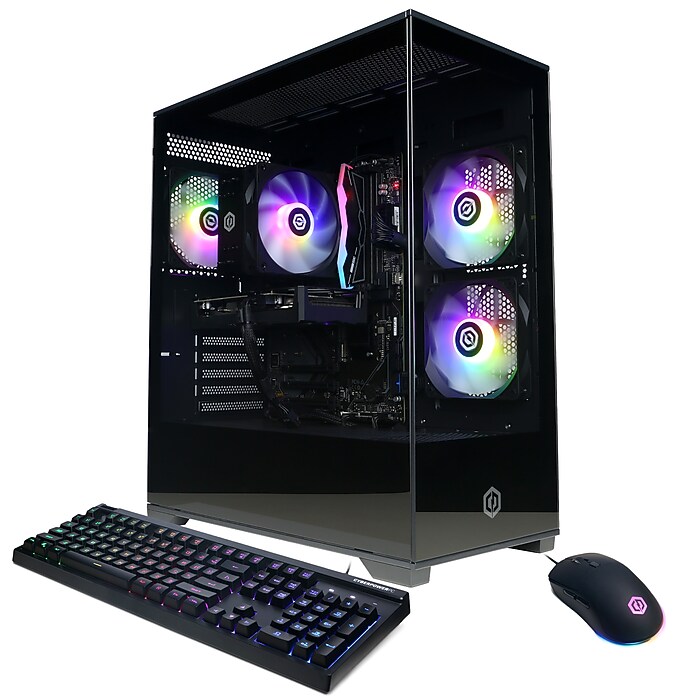 CyberPowerPC Gaming Desktop Computer, AMD Ryzen 5 8400F, GeForce