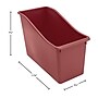 Teacher Created Resources Plastic Book Bin, 5.50" x 11.38" x 7.50", Deep Rose, 6/Bundle (TCR20978-6)~#|#~4E448899-EC3F-4B07-A0B9CAC4C986DA53_sc7