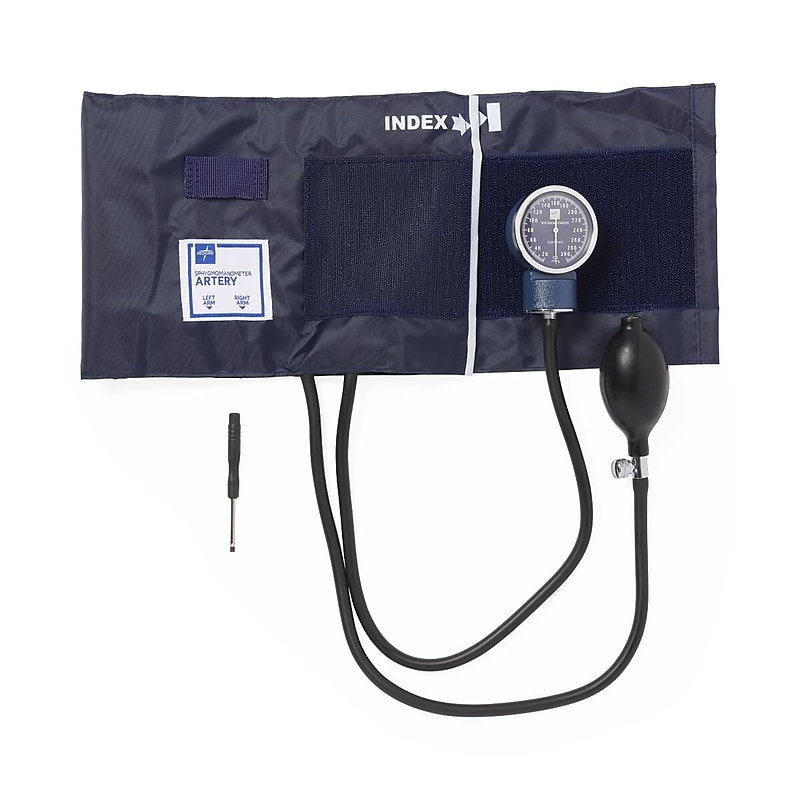 Medline Premium Handheld Aneroid Sphygmomanometer, Adult, Large (MDS9413) image 1