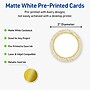 Avery Round Integrated Cards, Matte White, 100/Pack (19479371046)~#|#~4E4C49DF-4E3B-4A26-9772D088E5370155_sc7