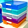 Storex Stack & Store Polypropylene Box Craft Organizer, 15" x 13" x 3", Assorted Colors, 5-Pack (STX63202U05C)~#|#~4E5039DA-2AE3-4BE1-BB00601E5E63D2A6_sc7