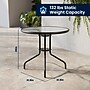 Flash Furniture Lila 31.5'' Round Table with 4 Slat Stack Chairs, Black (TLH072RD017CBK4)~#|#~4E56F47E-2DEA-4F31-AD74CF911ED29FBA_sc7