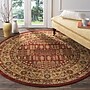 Safavieh Mahal Collection 8' Round Indoor Area Rug, Machine Made, Red/Natural (MAH697A-8R)~#|#~4E5CA935-2B78-4AE2-AF1614509F13422A_sc7