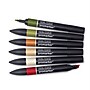 Winsor & Newton Promarker Dual-Tip Landscape Tones 1 Alcohol Based Marker, 6/Pack (WNX0290117)~#|#~4E665240-5301-4270-A160A75B533CE66B_sc7