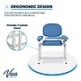 Viva Comfort Adjustable Antimicrobial Bariatric Phlebotomy Blood Drawing Chair, 400 lbs. Capacity, Blue (ADI997-01-BLU-MK)~#|#~4E675C1B-3806-4C1A-8BBEBAD8F1727F18_sc7