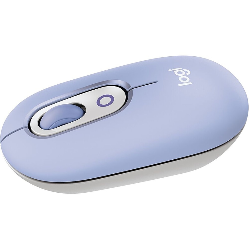 Logitech POP Wireless Ambidextrous Optical Mouse, Lilac (910-007410) image 1