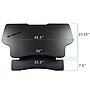 Mount-It! 49"W Electric Adjustable Standing Desk Converter with USB Charging Port, Black (MI-7962)~#|#~4E6BAE86-D68A-4568-89E82CD8BFC3B38C_sc7