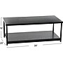 Household Essentials Jamestown 39.4"W x 19.7"D Laminate Coffee Table, Black Oak/Black (8176-1)~#|#~4E6D723C-9BA4-4ECB-9C3B36F3EE48B9E7_sc7