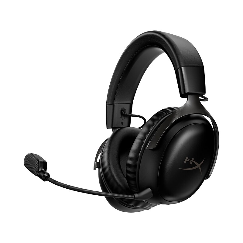 HyperX Cloud III Wireless Noise Canceling Stereo Gaming Headset, USB Type-C, Black (77Z45AA) image 1