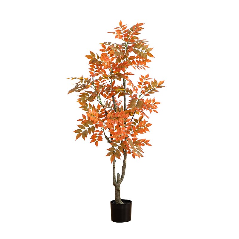 Nearly Natural 5' Autumn Sumac Artificial Fall Tree (T4740) image 1