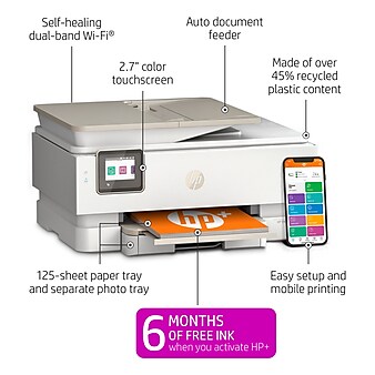 HP ENVY Inspire 7955e Wireless Color All-in-One Inkjet Printer Includes 6 months of FREE Ink with HP+ (1W2Y8A)