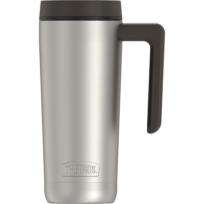 Thermos Alto Stainless Steel Vacuum Insulated Travel Mug, 18 oz., Matte Stainless (EATS1309MS4) image 1
