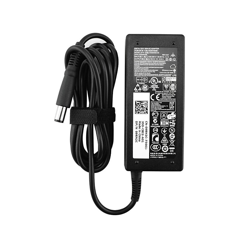 Dell 65W AC Adapter for Dell Precision, Vostro, Inspiron, Latitude and XPS Laptop, Black (5HJ2F) image 1
