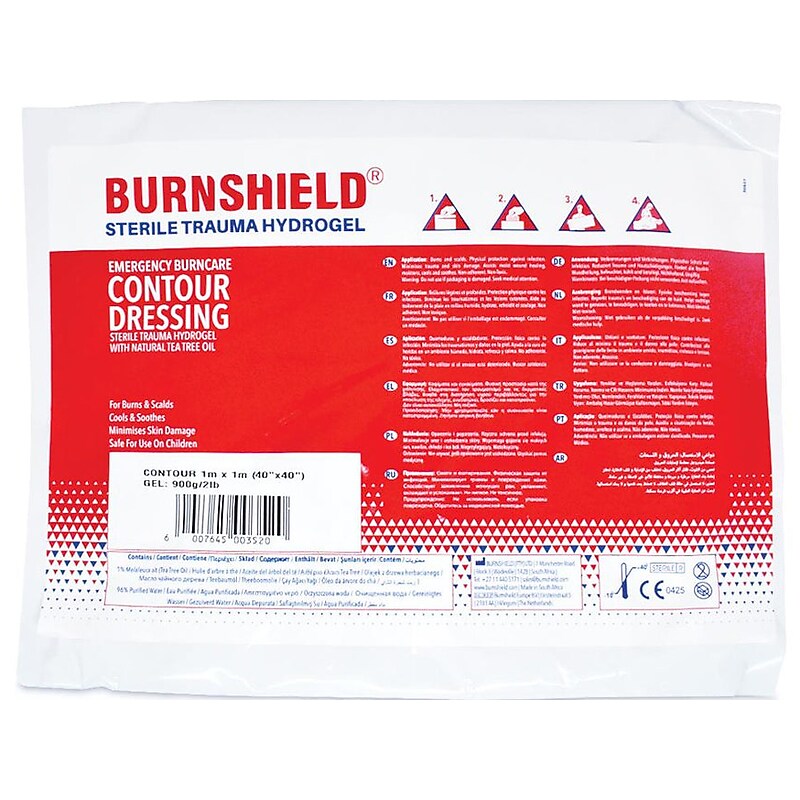 Burnshield Sterile Trauma Hydrogel Contour Burn Dressing, 40'' x 40'' (881006) image 1
