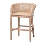 bali & pari Papua Bohemian Natural Rattan Counter Stool, Antique Whitewashed/Light Brown (243-13490-HiT)~#|#~4E8D5221-AD10-4196-A9AF44EF56A84F4B_sc7