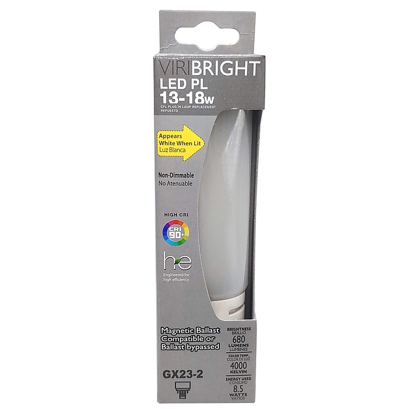 Viribright 8.5 Watts Cool White LED Household Bulb (750157) image 1