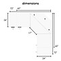 VersaDesk PowerLift 72"W Electric Corner Adjustable Standing Desk, Maple/White (PLCSD6072-WM-APP)~#|#~4E8FC142-296C-4927-997598E7B4A5D1EE_sc7