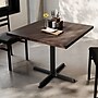 Flash Furniture Bennett Square Shaped Wooden Commercial Indoor Table, 36" x 36", Dark Brown Top/Black Base (GSFSQ36DBT3030)~#|#~4E928336-8ECB-4BC5-B5FDFDD76654D686_sc7