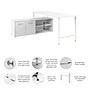Bush Business Furniture Hustle 72"W Computer Desk and Low Storage Cabinet with Doors and Shelves, White (HUS012WH)~#|#~4E934093-85E0-46D0-930C581E67AA6CD0_sc7