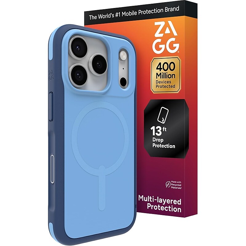 Zagg Sedona Snap MagSafe Phone Case for Apple iPhone 17 Pro, Shock Absorbing Bumpers, Royal Ember (702319106) image 1