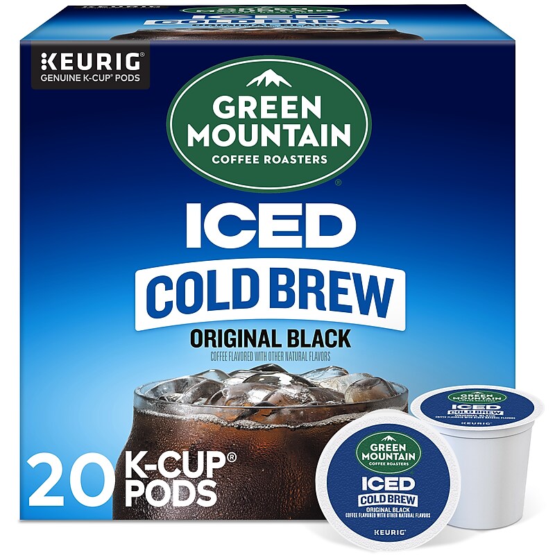 Green Mountain Coffee Roasters Iced Cold Brew Orginal Black Keurig® K-Cup® Pods, 20/Box  (5000372042) image 1