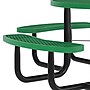 Flash Furniture Creekside Outdoor Picnic Table, 46" Round, Wheelchair Accessible, Green (SLFEMR46ADAGN)~#|#~4E983C5D-061B-40E9-B1FDDBFA2E4725AD_sc7