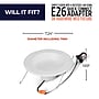 Bulbrite 14W Adjustable 5/6" Integrated LED Downlight with E26 Quick Connect, 5CCT - 27/30/35/40/50K, 1100 Lumens, 4/Pack~#|#~4E99C80A-B724-4833-B1640D923B16B368_sc7