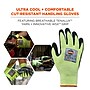 Ergodyne ProFlex 7041 Hi-Vis Nitrile-Coated Cut-Resistant Gloves, ANSI A4, Wet Grip, Lime, XXL, 144 Pairs (17826)~#|#~4E9C4184-105A-4D8E-A803C58A9887C119_sc7
