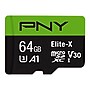 PNY Elite-X 64GB microSDXC Memory Card with Adapter, Class 10, UHS-I, V30 (P-SDU64GU3100EX)~#|#~4EAC896D-C4BA-42D0-81304AADB0C23117_sc7